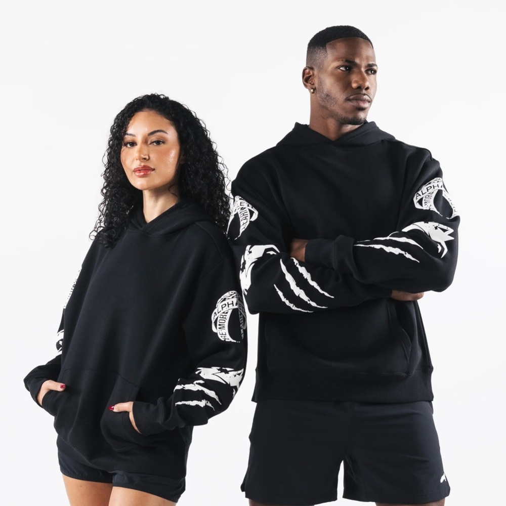 Black Graphic Hoodie